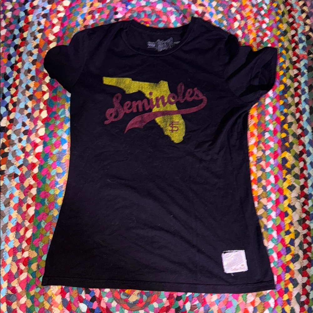 Original Retro Brand Black and Gold Seminoles Tee